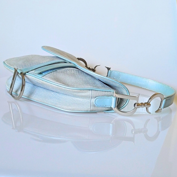 **SOLD** Dior Saddle Bag Lizard Print Embossed - Picture 4 of 13